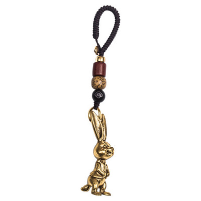 Figúrky zvierat a králikov zverokruhu, mosadzné prívesky na kľúče od auta, vintage DIY šnúrka na krk, závesné šperky pre ženy a mužov, dekorácia na kľúče, darček