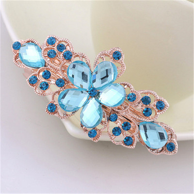 Nouă modă în stil coreean, cristal strălucitor, ac de păr cu diamante, elegantă, stil pentru femei, ac de păr cu flori, cadou pentru petrecere, accesorii de păr