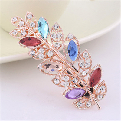 Nouă modă în stil coreean, cristal strălucitor, ac de păr cu diamante, elegantă, stil pentru femei, ac de păr cu flori, cadou pentru petrecere, accesorii de păr