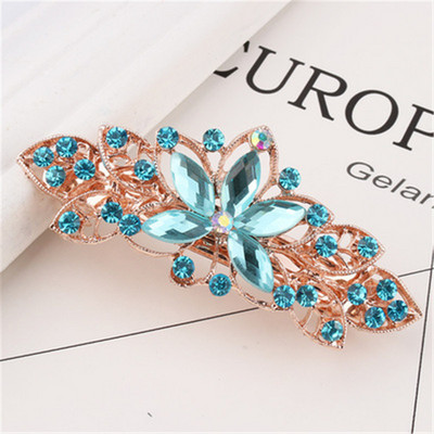 Nouă modă în stil coreean, cristal strălucitor, ac de păr cu diamante, elegantă, stil pentru femei, ac de păr cu flori, cadou pentru petrecere, accesorii de păr