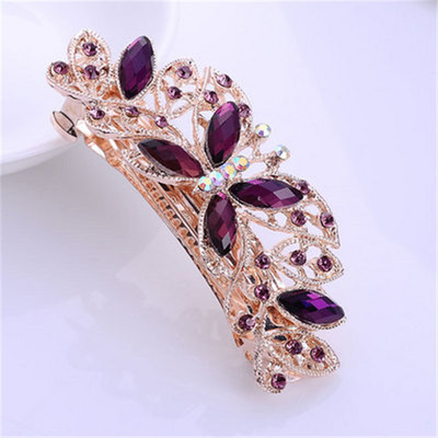 Nouă modă în stil coreean, cristal strălucitor, ac de păr cu diamante, elegantă, stil pentru femei, ac de păr cu flori, cadou pentru petrecere, accesorii de păr