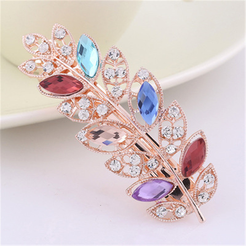 Nouă modă în stil coreean, cristal strălucitor, ac de păr cu diamante, elegantă, stil pentru femei, ac de păr cu flori, cadou pentru petrecere, accesorii de păr