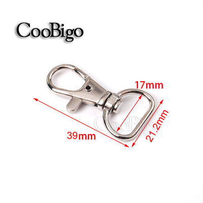 10 buc Suport cheie pivotant Breloc Breloc Breloc Închizătoare Homar Clips Carabinier Cârlig Cataramă Curea pentru geantă Bijuterii DIY Artizanat Metal