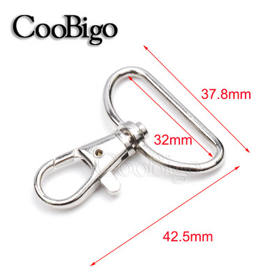 10 buc Suport cheie pivotant Breloc Breloc Breloc Închizătoare Homar Clips Carabinier Cârlig Cataramă Curea pentru geantă Bijuterii DIY Artizanat Metal