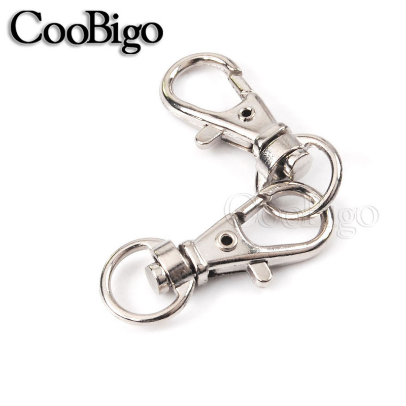 10 buc Suport cheie pivotant Breloc Breloc Breloc Închizătoare Homar Clips Carabinier Cârlig Cataramă Curea pentru geantă Bijuterii DIY Artizanat Metal