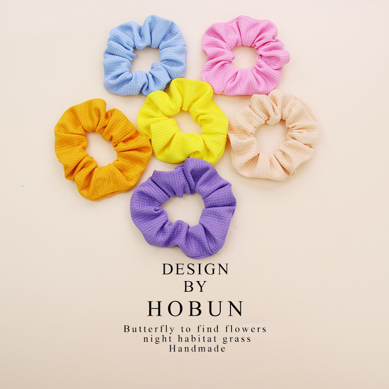 Módne dámske jesenné a zimné manšestrové vlasy s veľkým objemom, nové pevné mäkké pruhované látkové gumičky do copu, dievčenské vlasové pásky, darček