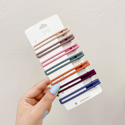 Paket od 7 novih BB kopči za ženske ukosnice modne Morandi boje geometrijske ukosnice za djevojke za ženske dodatke za kosu