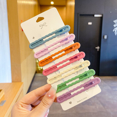 Paket od 7 novih BB kopči za ženske ukosnice modne Morandi boje geometrijske ukosnice za djevojke za ženske dodatke za kosu