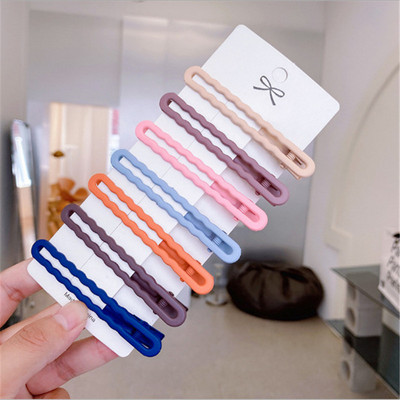 Paket od 7 novih BB kopči za ženske ukosnice modne Morandi boje geometrijske ukosnice za djevojke za ženske dodatke za kosu