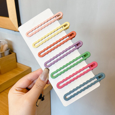 Paket od 7 novih BB kopči za ženske ukosnice modne Morandi boje geometrijske ukosnice za djevojke za ženske dodatke za kosu