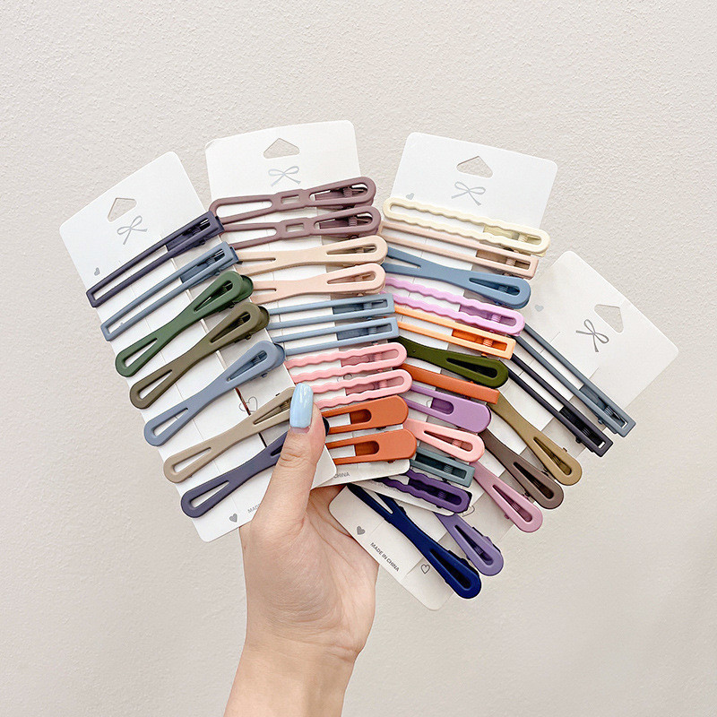 Paket od 7 novih BB kopči za ženske ukosnice modne Morandi boje geometrijske ukosnice za djevojke za ženske dodatke za kosu