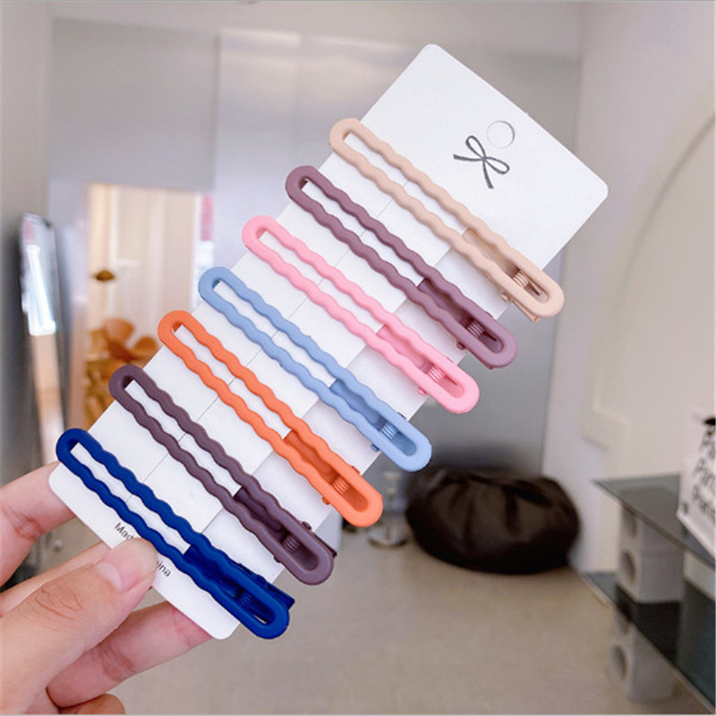 Paket od 7 novih BB kopči za ženske ukosnice modne Morandi boje geometrijske ukosnice za djevojke za ženske dodatke za kosu