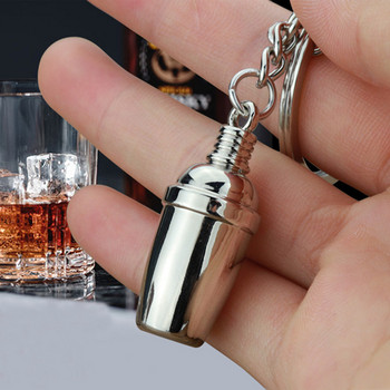 Mix Drinks DIY Cute Cocktail Shaker Wine Glass Key Chain Τρισδιάστατα ποτήρια κοκτέιλ Κρεμαστό μπρελόκ μπρελόκ ανδρικό γυναικείο δώρο στο μπαρ