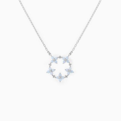 New ins Creative Blue Flower gleznă drăguț cupru placat cu aur zircon gleznă lanț pentru femei fete bijuterii de modă cadou