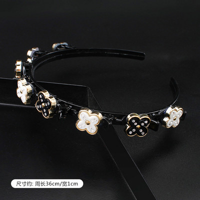 Modna lijena pletena traka za glavu Dvoslojna ukosnica Beauty styling Vrhunska traka za glavu Šuplji neklizajući dodaci za kosu