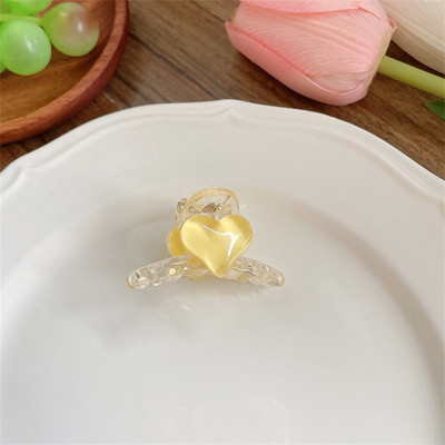 Nova korejska slatka ljubavna ukosnica za djevojčice, temperament male veličine, jednostavna kopča sa šiškama, bočna kopča, modna ženska pokrivala za glavu, nakit za kosu