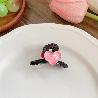 Nova korejska slatka ljubavna ukosnica za djevojčice, temperament male veličine, jednostavna kopča sa šiškama, bočna kopča, modna ženska pokrivala za glavu, nakit za kosu