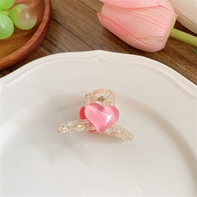 Nova korejska slatka ljubavna ukosnica za djevojčice, temperament male veličine, jednostavna kopča sa šiškama, bočna kopča, modna ženska pokrivala za glavu, nakit za kosu