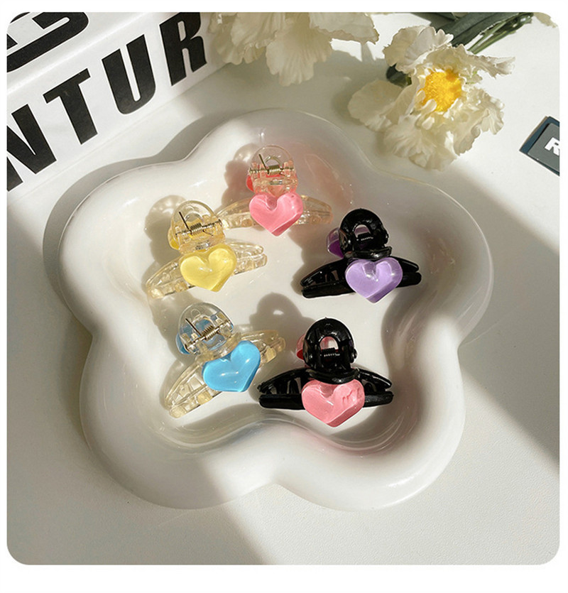 Nova korejska slatka ljubavna ukosnica za djevojčice, temperament male veličine, jednostavna kopča sa šiškama, bočna kopča, modna ženska pokrivala za glavu, nakit za kosu