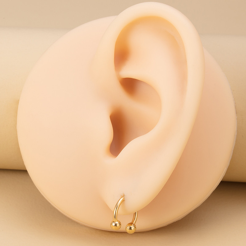 9 buc. Inel pentru nas din oțel inoxidabil Cercei cu cerc pentru septum Cartilajul urechii Tragus Helix Bijuterii circulare pentru buze Potcoavă Set de piercing real