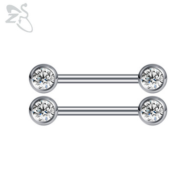 ZS 2 buc. Piercing pentru mamelon din cristal inimă, negru, trandafir, culoare aur, ciucuri, picătură din oțel inoxidabil, inel pentru mamelon, bijuterii pentru piercing pentru corp 14G