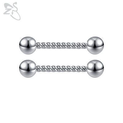 ZS 2 buc. Piercing pentru mamelon din cristal inimă, negru, trandafir, culoare aur, ciucuri, picătură din oțel inoxidabil, inel pentru mamelon, bijuterii pentru piercing pentru corp 14G