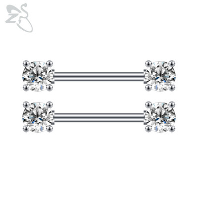 ZS 2 buc. Piercing pentru mamelon din cristal inimă, negru, trandafir, culoare aur, ciucuri, picătură din oțel inoxidabil, inel pentru mamelon, bijuterii pentru piercing pentru corp 14G