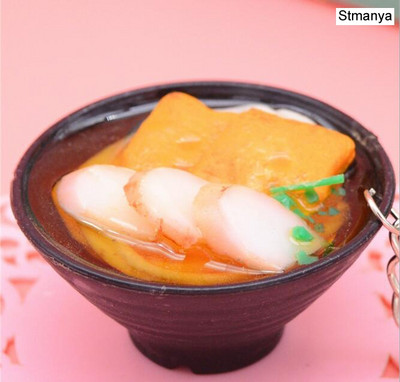 Simulacija Noodles Food privjesak za ključeve promotivni dar dječje igračke za igru kuhinjski rekviziti za hranu Privjesak za poklon za zabavu privjesak za ključeve K3156