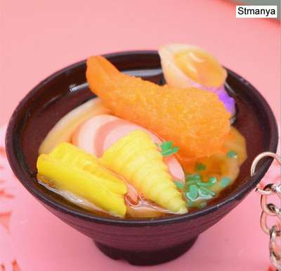 Simulacija Noodles Food privjesak za ključeve promotivni dar dječje igračke za igru kuhinjski rekviziti za hranu Privjesak za poklon za zabavu privjesak za ključeve K3156