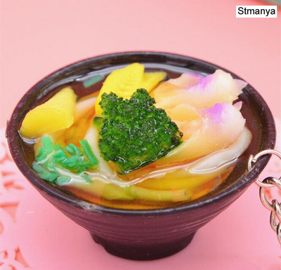 Simulacija Noodles Food privjesak za ključeve promotivni dar dječje igračke za igru kuhinjski rekviziti za hranu Privjesak za poklon za zabavu privjesak za ključeve K3156