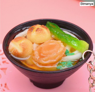 Simulacija Noodles Food privjesak za ključeve promotivni dar dječje igračke za igru kuhinjski rekviziti za hranu Privjesak za poklon za zabavu privjesak za ključeve K3156