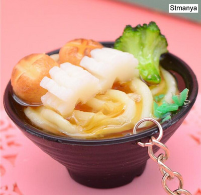Simulacija Noodles Food privjesak za ključeve promotivni dar dječje igračke za igru kuhinjski rekviziti za hranu Privjesak za poklon za zabavu privjesak za ključeve K3156