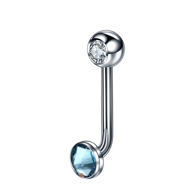 1PC Piercing capota vertical Christina din titan Inele pentru buze de flori Opal Sexy Piercing genital pentru vagin VCH Piercing pentru sprancene Bijuterii