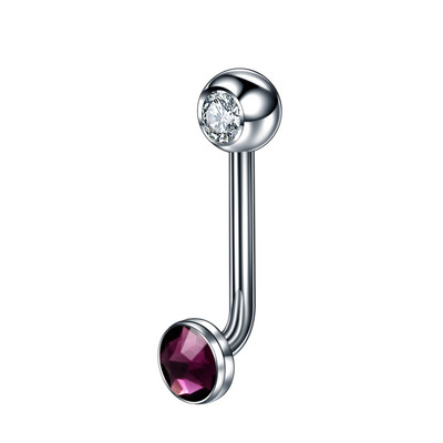 1PC Piercing capota vertical Christina din titan Inele pentru buze de flori Opal Sexy Piercing genital pentru vagin VCH Piercing pentru sprancene Bijuterii