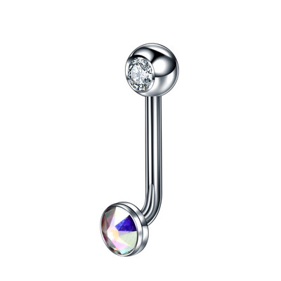1PC Piercing capota vertical Christina din titan Inele pentru buze de flori Opal Sexy Piercing genital pentru vagin VCH Piercing pentru sprancene Bijuterii