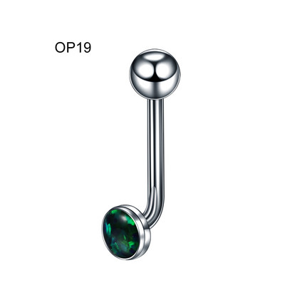 1PC Piercing capota vertical Christina din titan Inele pentru buze de flori Opal Sexy Piercing genital pentru vagin VCH Piercing pentru sprancene Bijuterii
