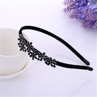 Noua bandă de păr pentru femei, cu nod cu fundă, de lux, flanelă, anti-alunecare, cu cristale, accesorii de păr pentru fete