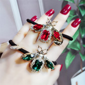 Elegantă și populară frânghie de păr de albine la modă retro inel de păr cu diamante banda de cauciuc personalitate cap frânghie accesorii de păr pentru femei