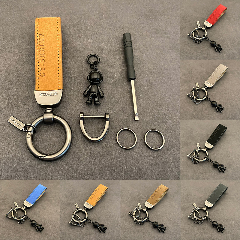 Privjesak za automobile Astronaut Astronaut Privjesak Kožni privjesak za ključeve Prsten Ukrasi Kreativni darovi za muškarce i žene Dodaci za privjeske