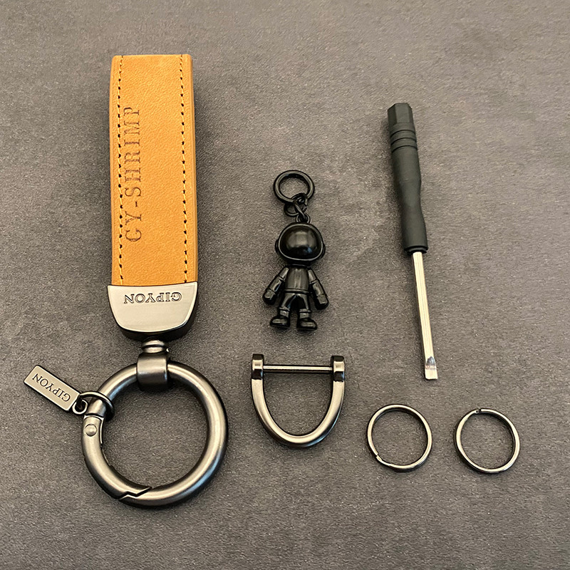 Privjesak za automobile Astronaut Astronaut Privjesak Kožni privjesak za ključeve Prsten Ukrasi Kreativni darovi za muškarce i žene Dodaci za privjeske