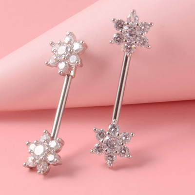 Pereche 361L din oțel chirurgical pentru mamelon inel cu mreană dragoste inimă inel pentru mamelon scut pentru mamelon 14G piercing limbă bijuterii pentru corp