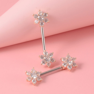 Pereche 361L din oțel chirurgical pentru mamelon inel cu mreană dragoste inimă inel pentru mamelon scut pentru mamelon 14G piercing limbă bijuterii pentru corp