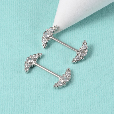 Pereche 361L din oțel chirurgical pentru mamelon inel cu mreană dragoste inimă inel pentru mamelon scut pentru mamelon 14G piercing limbă bijuterii pentru corp