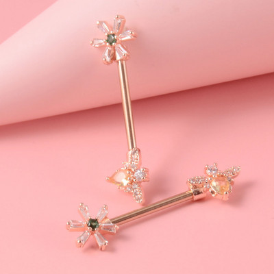 Pereche 361L din oțel chirurgical pentru mamelon inel cu mreană dragoste inimă inel pentru mamelon scut pentru mamelon 14G piercing limbă bijuterii pentru corp