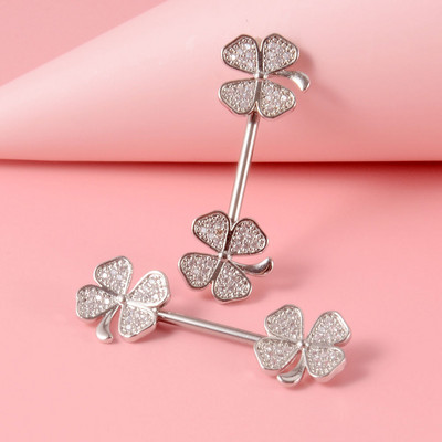 Pereche 361L din oțel chirurgical pentru mamelon inel cu mreană dragoste inimă inel pentru mamelon scut pentru mamelon 14G piercing limbă bijuterii pentru corp