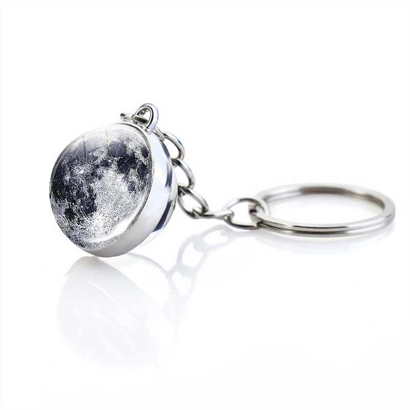 Svietiaca kľúčenka s planétou, krúžok na kľúče Jupiter, dámska kľúčenka pre mužov, prívesok na tašku, doplnky k autokľúčom, darčeky.