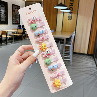 10 kusov/sada roztomilých kreslených sponiek do vlasov s ovocím pre deti, sladké sponky do vlasov pre dievčatá, módne darčekové doplnky do vlasov