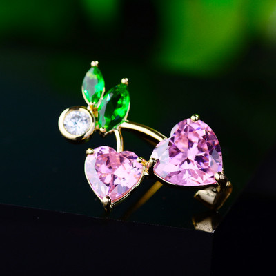 Broșă de rodie cu zircon cubic de lux, pentru femei, accesorii, ace, ace cu fructe la modă și broșă, decorare elegantă pentru îmbrăcăminte