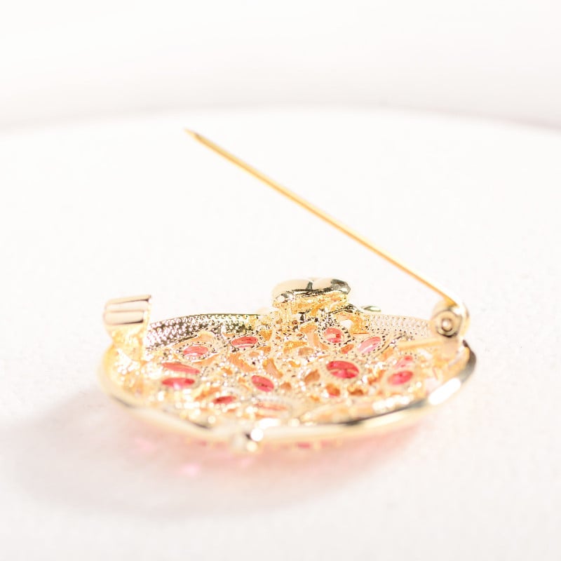 Broșă de rodie cu zircon cubic de lux, pentru femei, accesorii, ace, ace cu fructe la modă și broșă, decorare elegantă pentru îmbrăcăminte