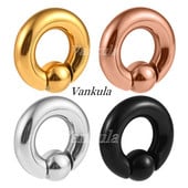 Vankula 2 kom Tuneli za čepiće za uši 316L nehrđajući čelik Piercing Captive Hoop Mjerači za uho Utezi za piercing tijela Nakit za tijelo